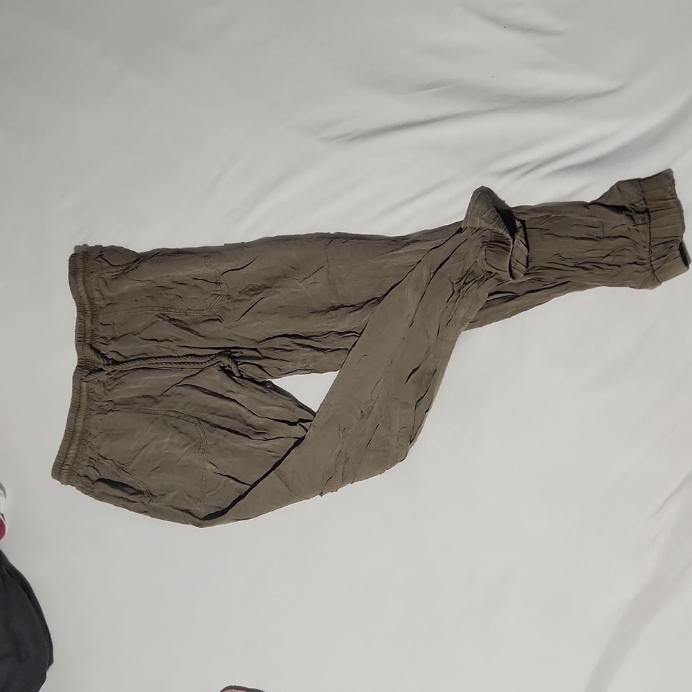 Loose olive green pants